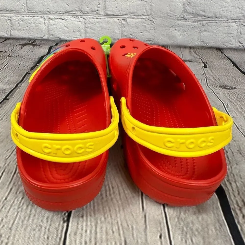Lucky Charms Classic Crocs Limited Edition Unisex Red Rainbow M10/W12 NWT